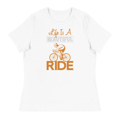 Дамска спокойна тениска LIFE IS A BEAUTIFUL RIDE