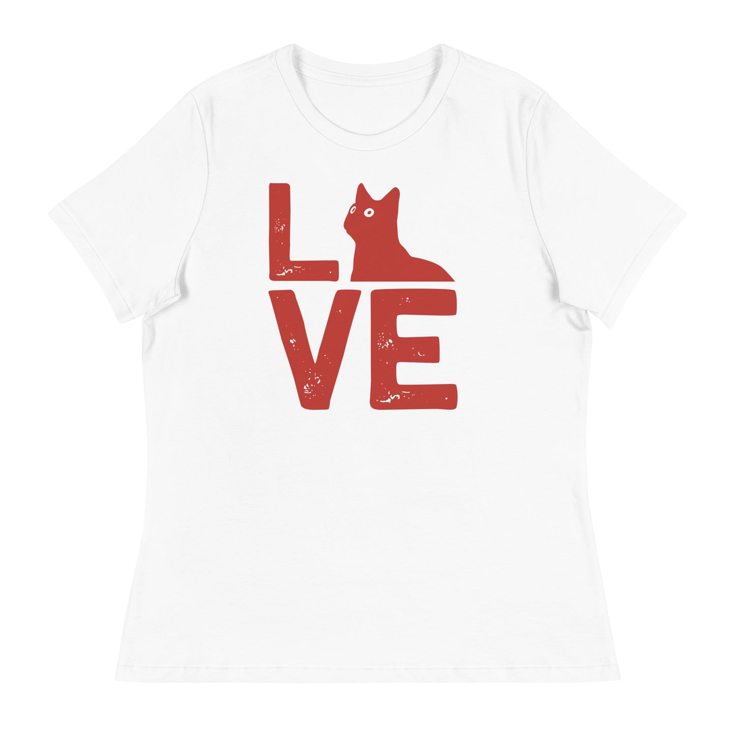 Women's Relaxed T-Shirt LOVE CAT