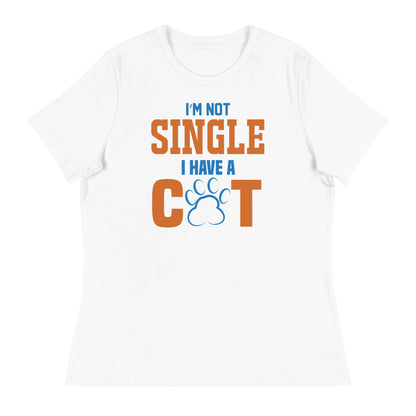 Дамска спокойна тениска НЕ ​​САМ САМ ИМАМ КОТКА