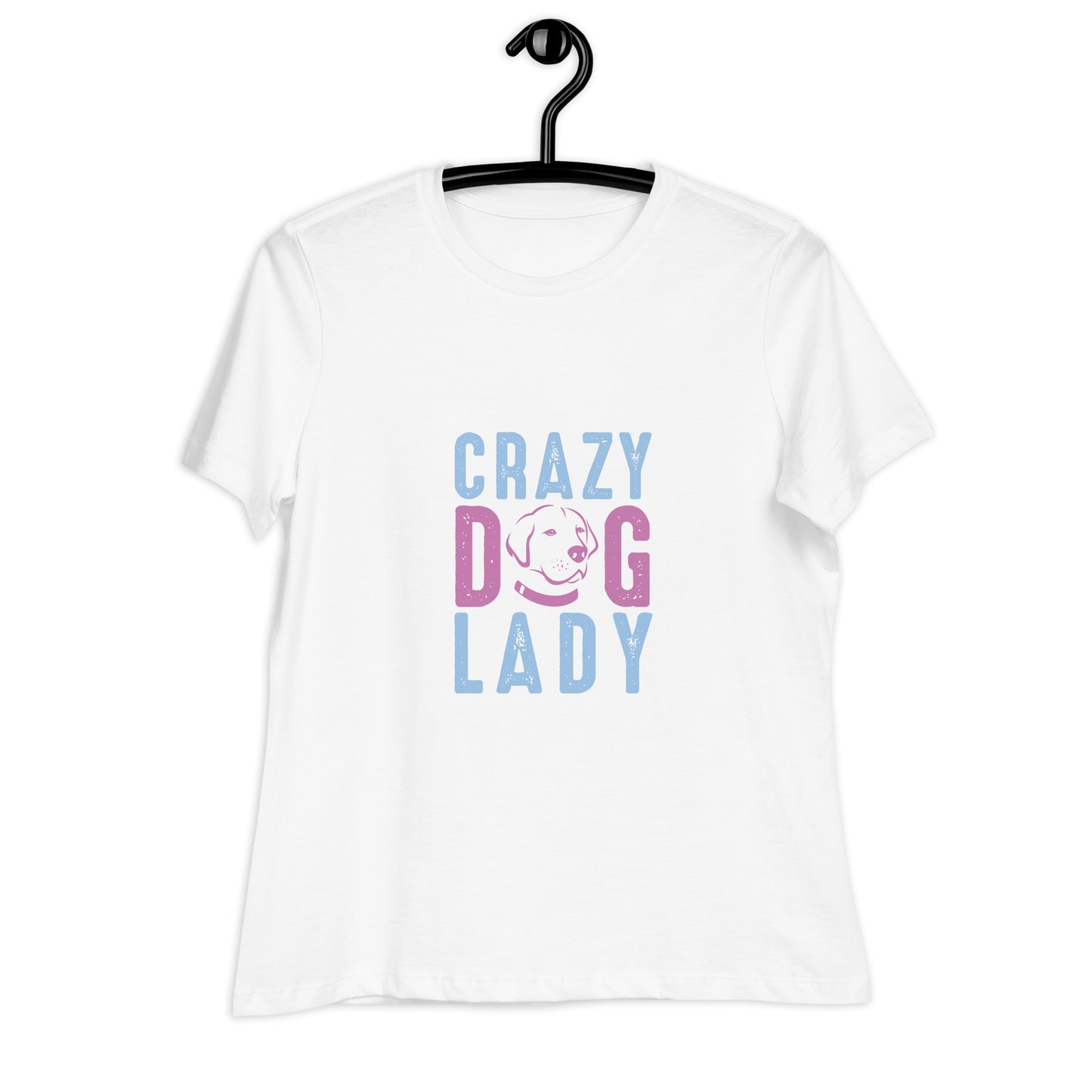 Women's Relaxed T-Shirt CRAZY DOG LADY