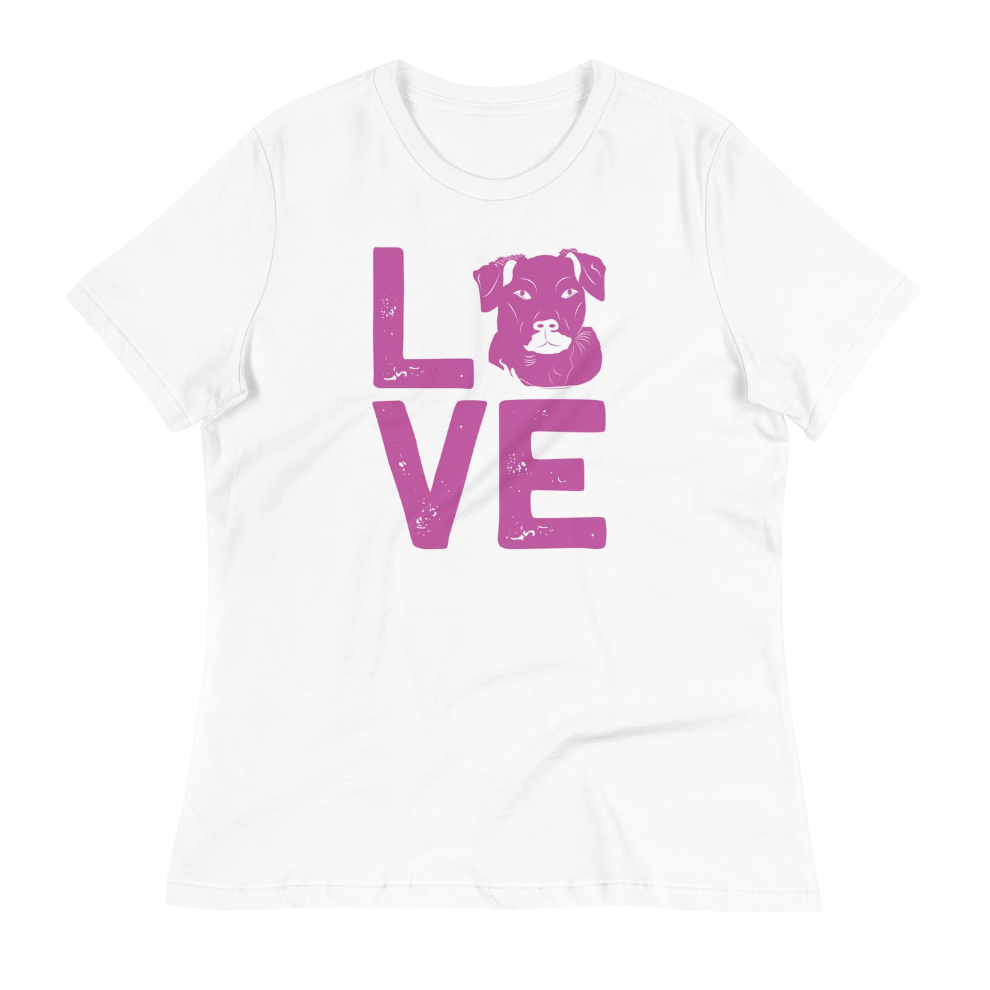 Women's Relaxed T-Shirt LOVE DOG