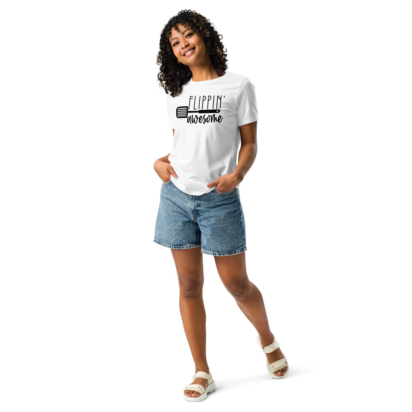 Women's Relaxed T-Shirt FLIPPIN' AWESOME