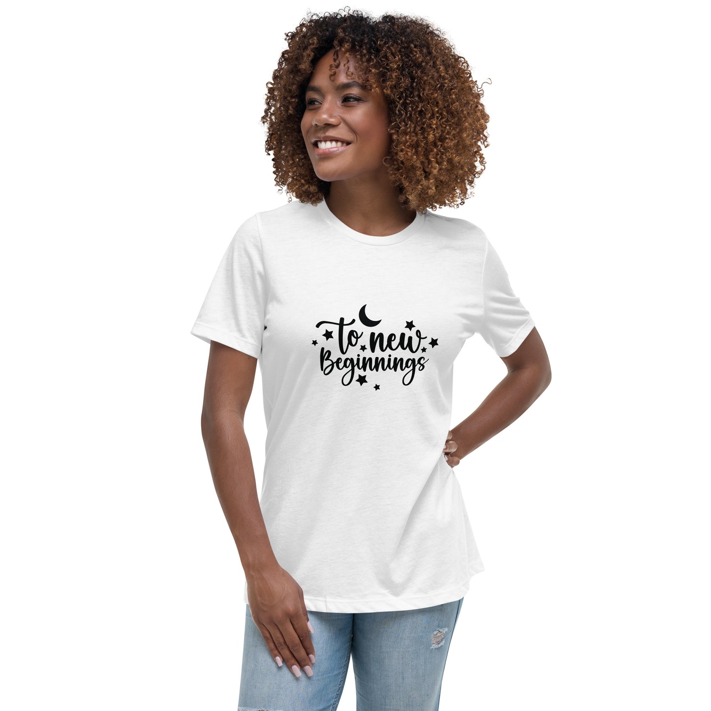 Women's Relaxed T-Shirt TO NEW BEGINNINGS