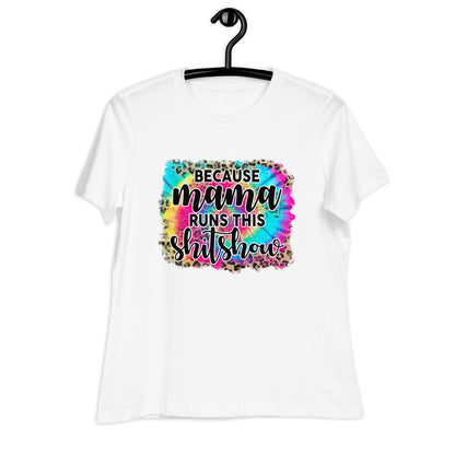 Дамска спокойна тениска MAMA RUNS