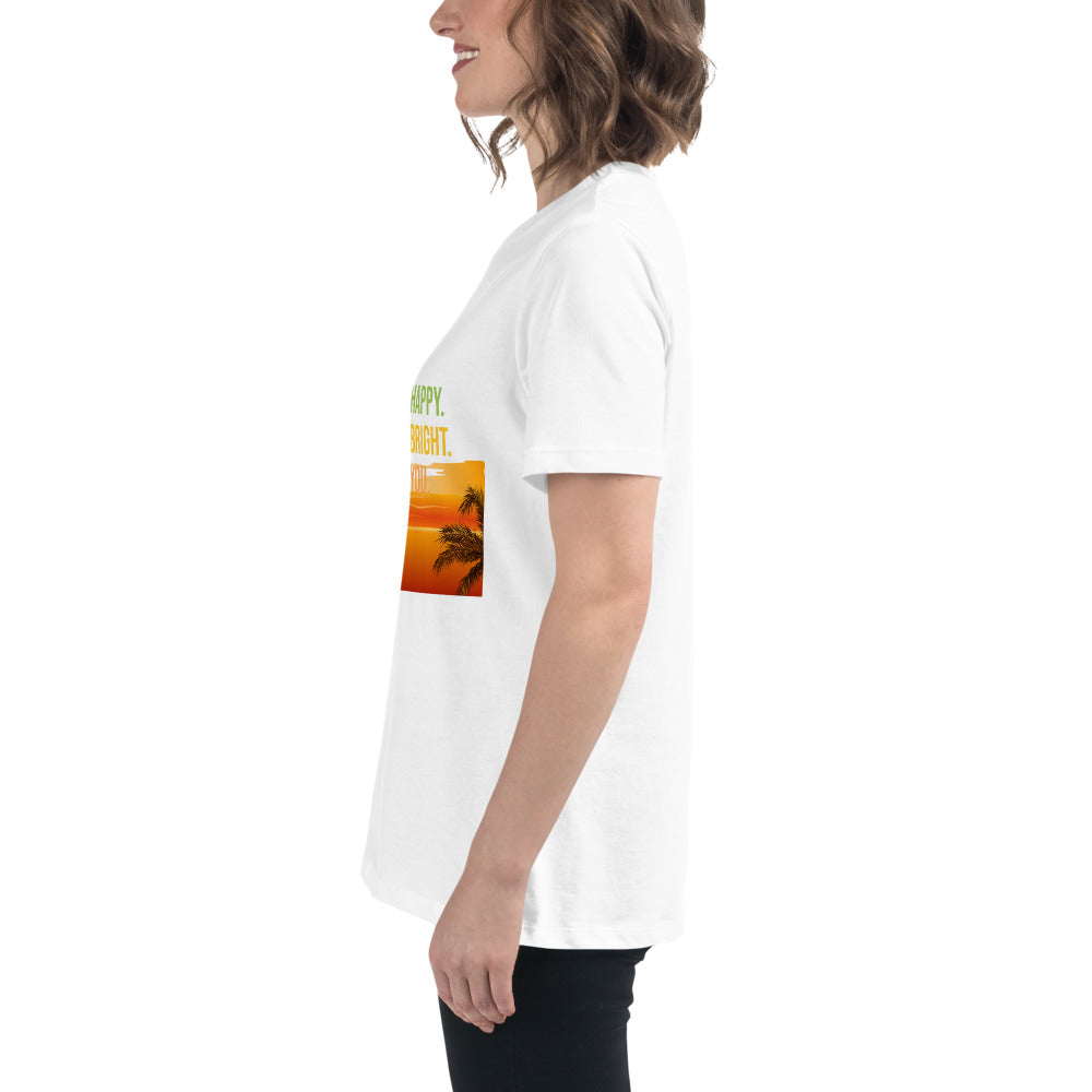 Women's Relaxed T-Shirt BE HAPPY