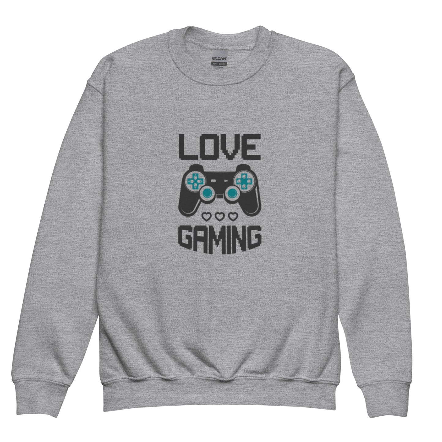 Youth crewneck sweatshirt LOVE GAMING