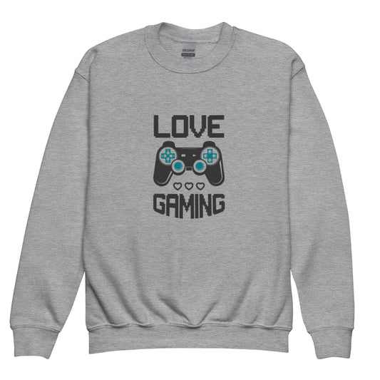 Sudadera juvenil cuello redondo LOVE GAMING