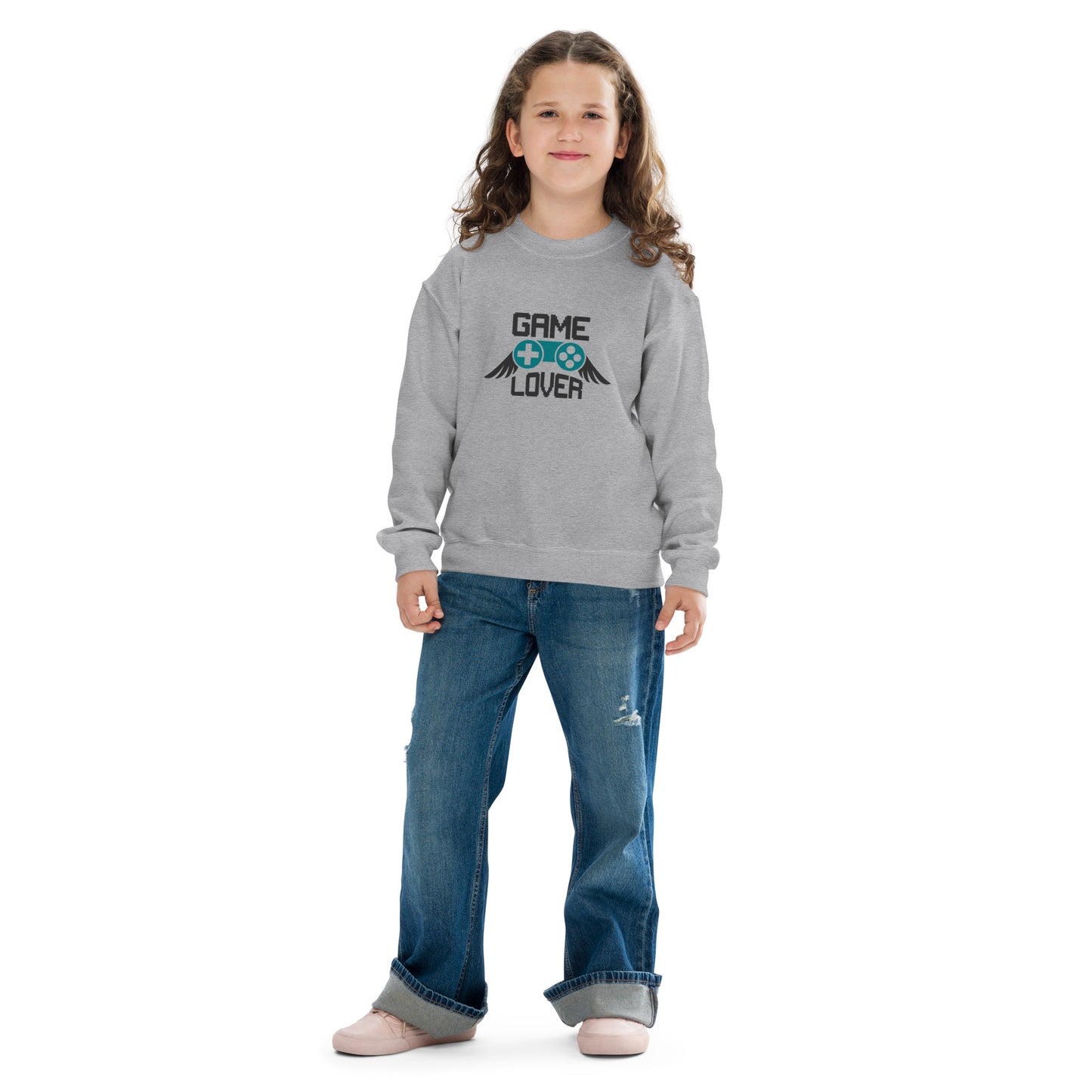 Sudadera juvenil de cuello redondo GAME LOVER