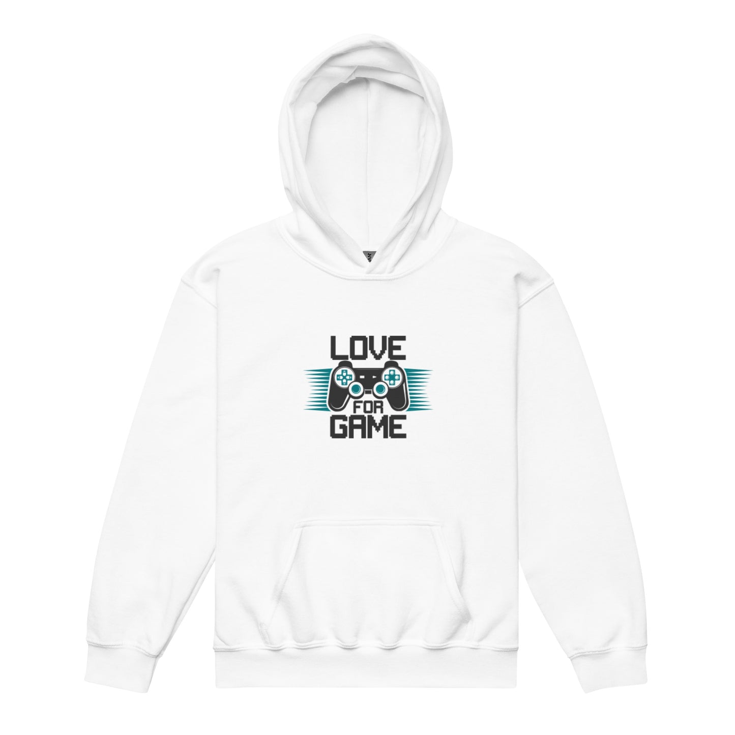 Sudadera con capucha juvenil de mezcla pesada LOVE GAME