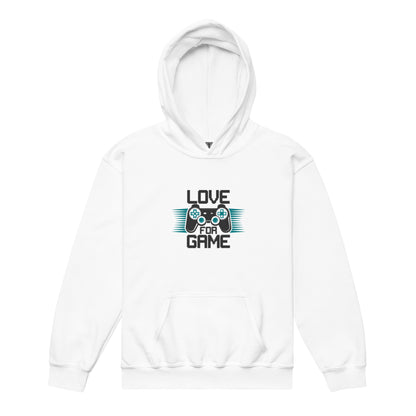 Sudadera con capucha juvenil de mezcla pesada LOVE GAME