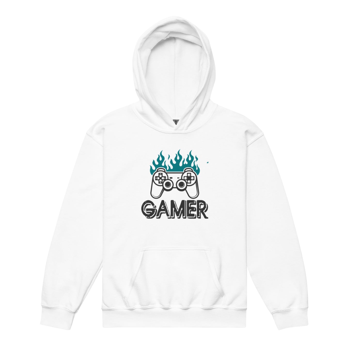 Sudadera con capucha juvenil de mezcla pesada GAMER